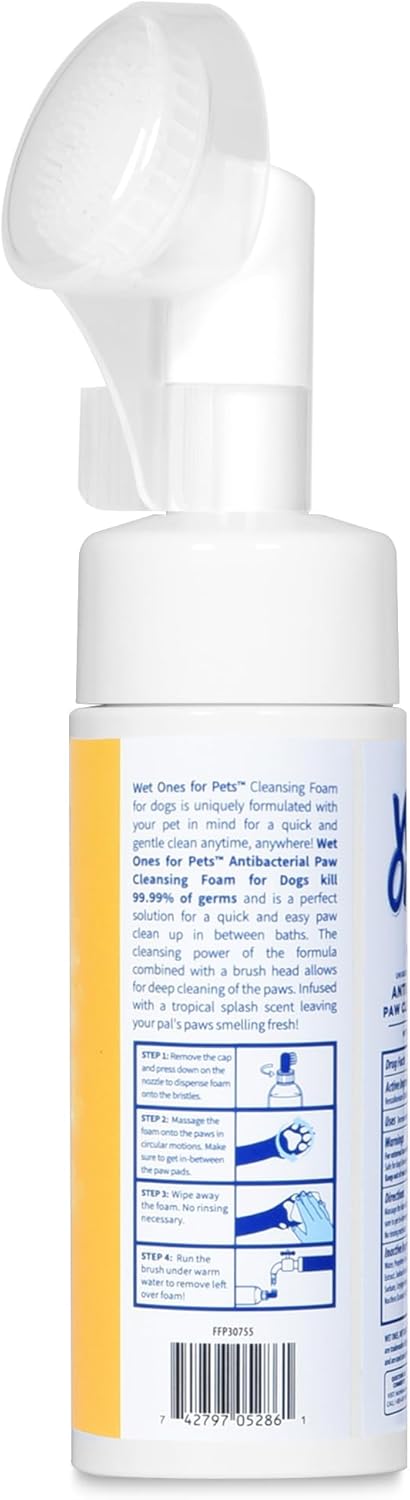 Wet Ones for Pets Antibacterial Dog Paw Cleaner with Built-in Screen
