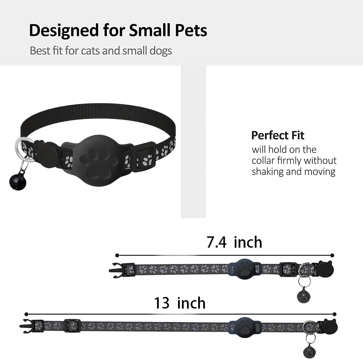 Cat Tracker GPS Collar for Apple  Ideal Small Large Cats