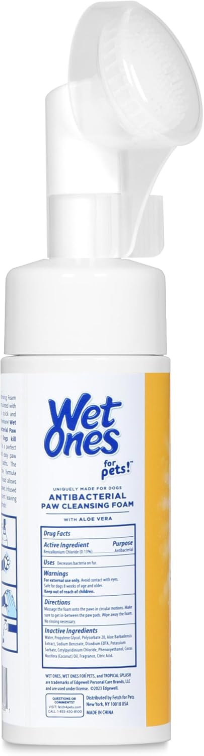 Wet Ones for Pets Antibacterial Dog Paw Cleaner with Built-in Screen