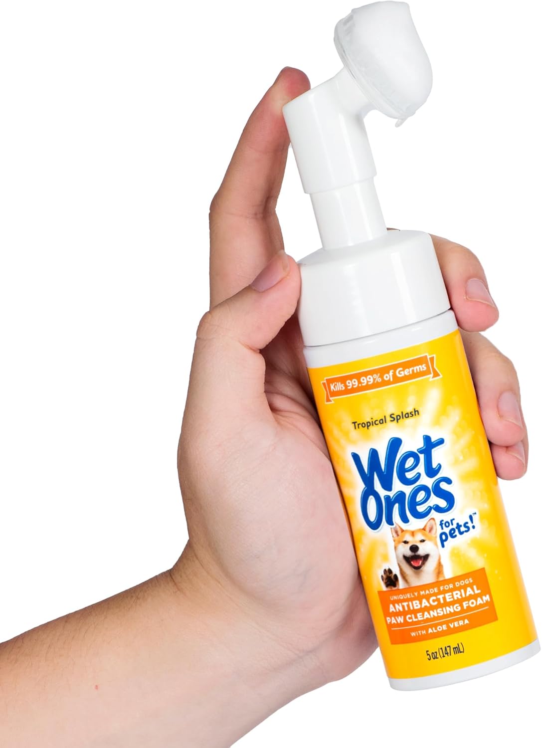 Wet Ones for Pets Antibacterial Dog Paw Cleaner with Built-in Screen