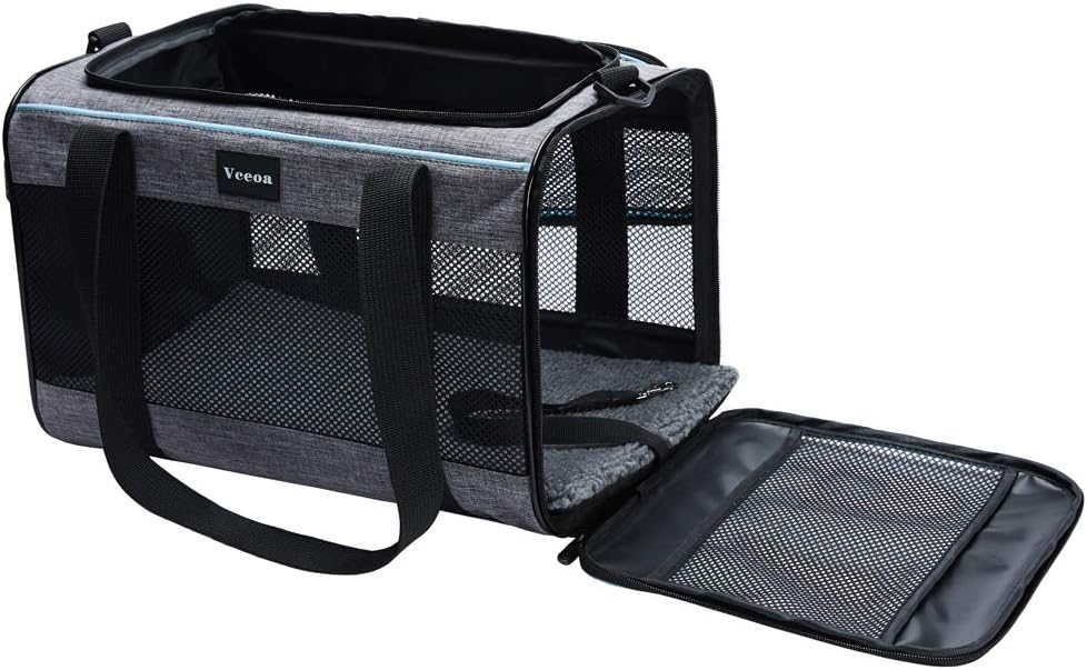 Vceoa 17.5x11x11 Inches Cat, Dog Carrier for Pets  Fabric Pet Home