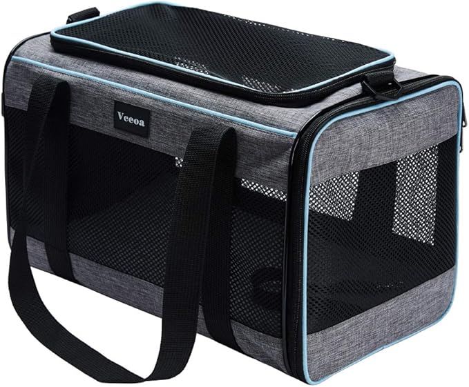 Vceoa 17.5x11x11 Inches Cat, Dog Carrier for Pets  Fabric Pet Home