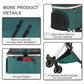 MoNiBloom 3 in 1 Pet Stroller with Adjustable Handle.