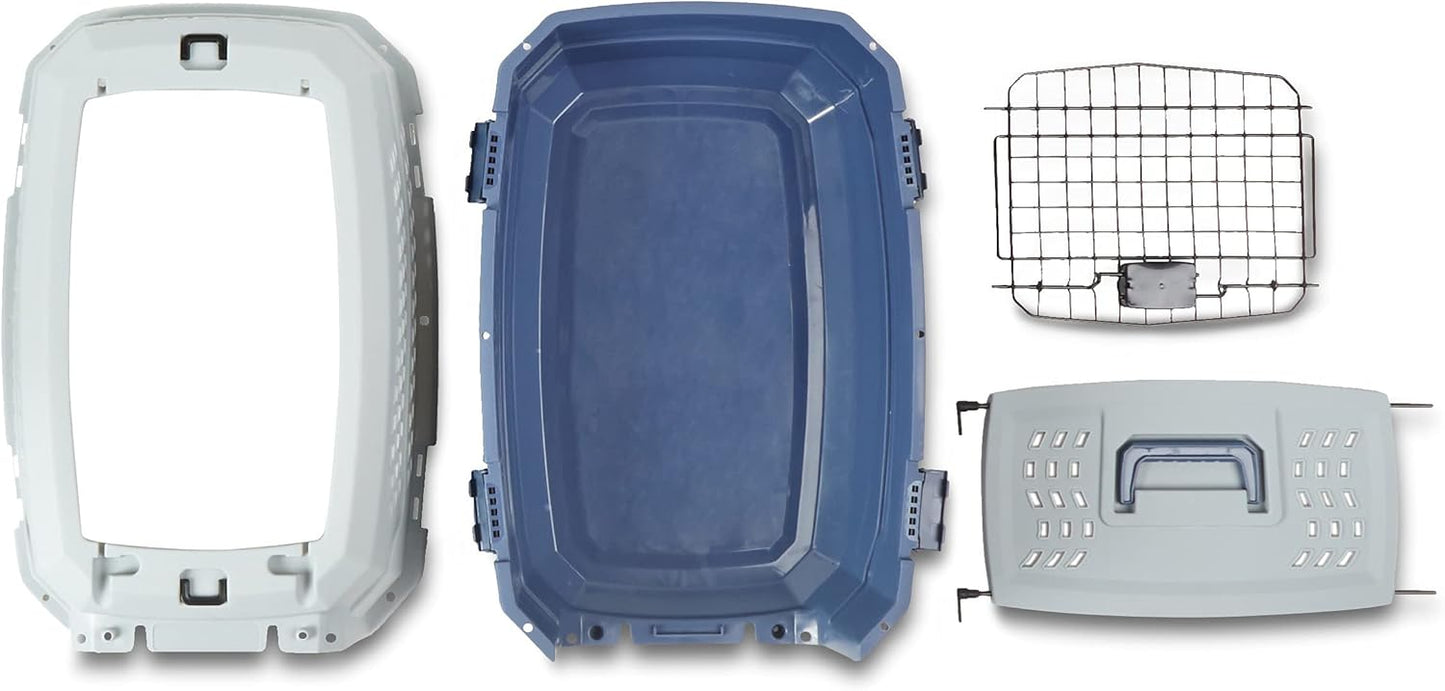 Amazon Basics 2-Door Top-Load Hard-Sided Dog.