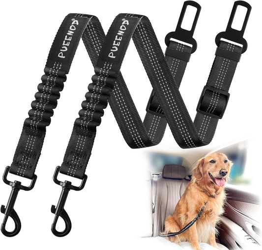 2 Pack Dog Seat Belt Adjustable Dog Harness for Dogs