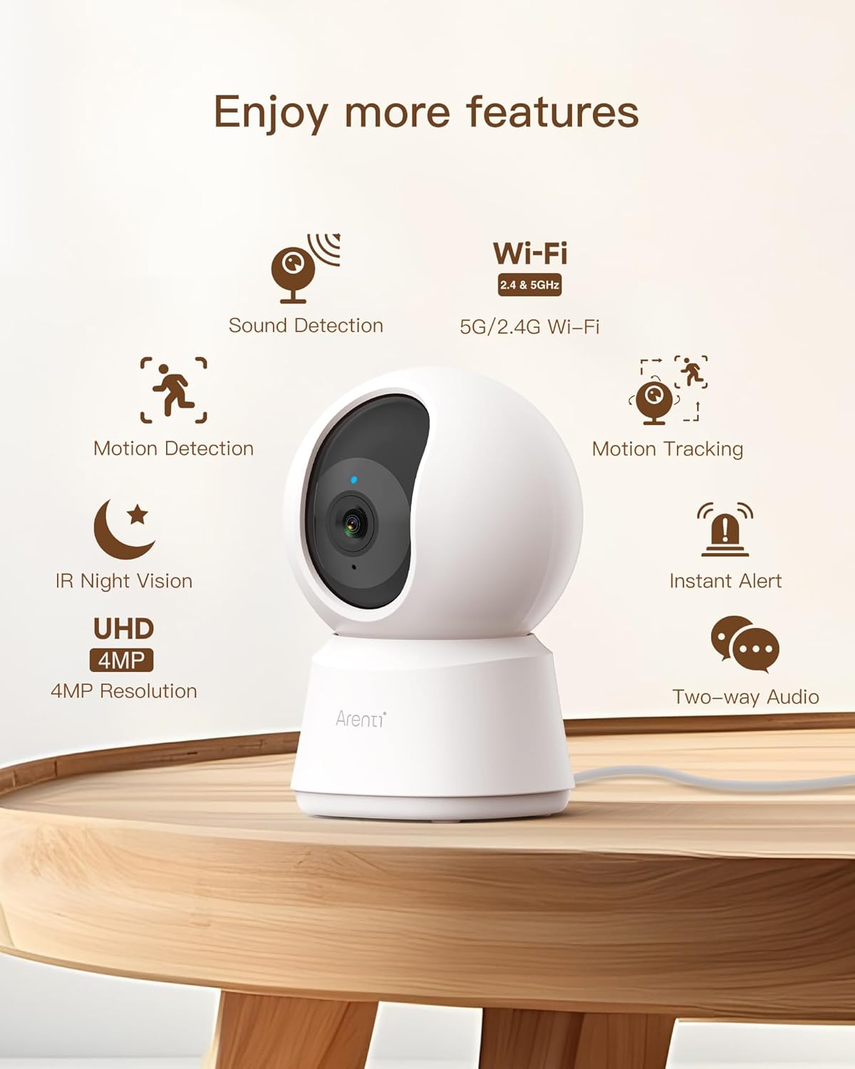 ARENTI 5G Security with Phone App