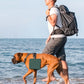 Collapsible Portable 2-in-1 Dog Bowl, Travel Dog Bowl Integrated.