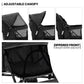 MoNiBloom 4 Wheels Pet Stroller, Easy-Fold Puppy Cage.