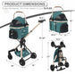 MoNiBloom 3 in 1 Pet Stroller with Adjustable Handle.