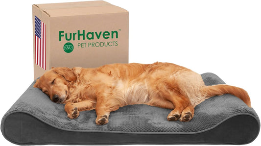 Furhaven Cooling Gel Dog Bed for Large Dogs