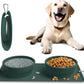 Collapsible Portable 2-in-1 Dog Bowl, Travel Dog Bowl Integrated.