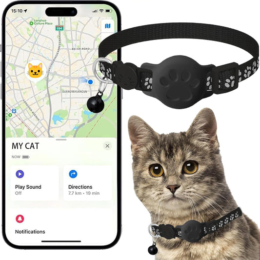 Cat Tracker GPS Collar for Apple  Ideal Small Large Cats