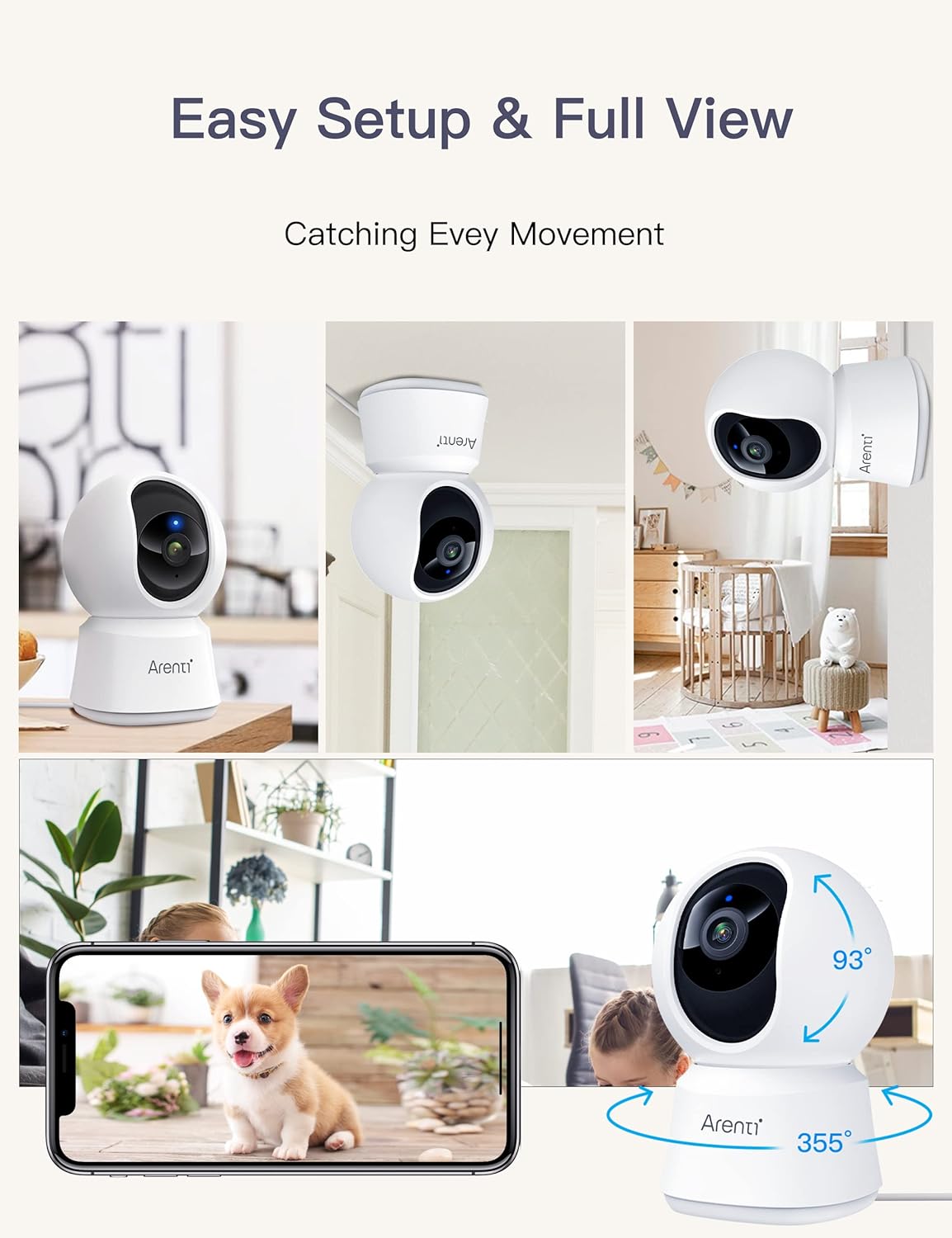 ARENTI 5G Security with Phone App