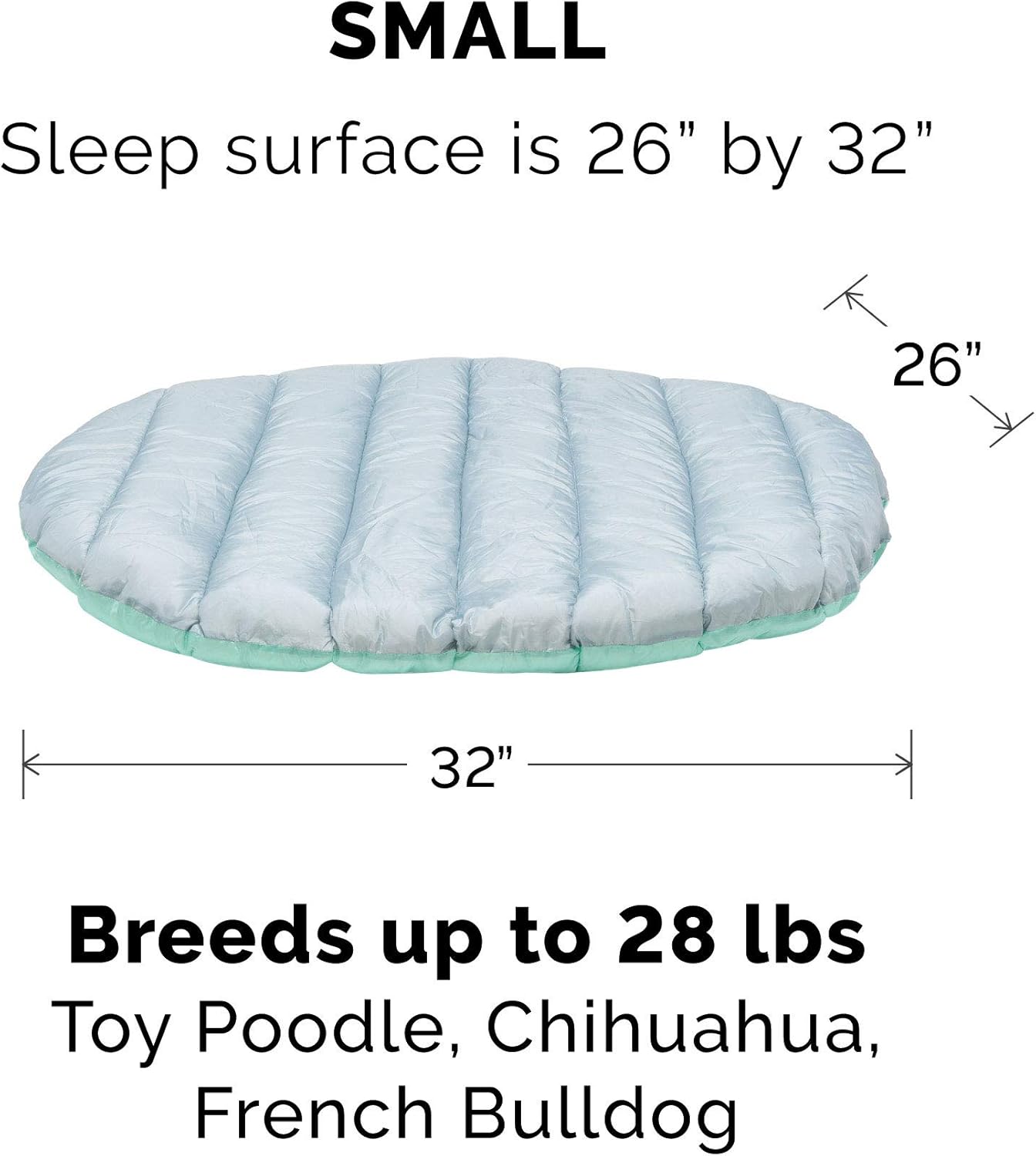 Furhaven Outdoor Travel Dog Bed for Small Dogs