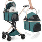 MoNiBloom 3 in 1 Pet Stroller with Adjustable Handle.
