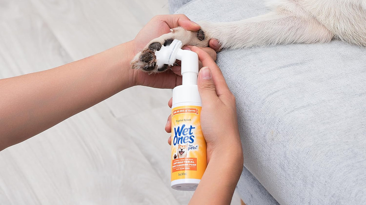 Wet Ones for Pets Antibacterial Dog Paw Cleaner with Built-in Screen