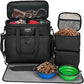 Dog Travel Bag,Weekend Pet Travel Bag Set for Dog and Cat,Airline Approved